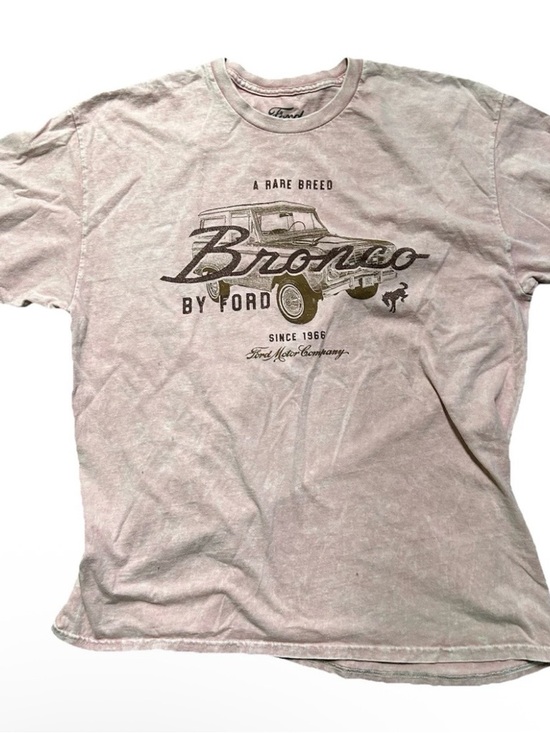 Ford Tops - Women’s Ford Bronco Pink T Shirt Size XL Logo 100% Cotton